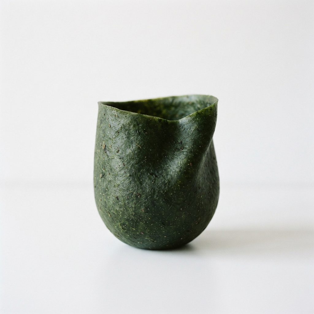 The Drift Vessel, an asymmetric leaning seaweed container